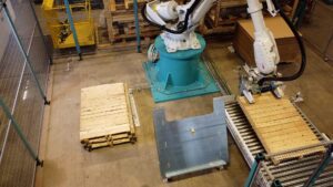 robot pour alimenter palettes vides
