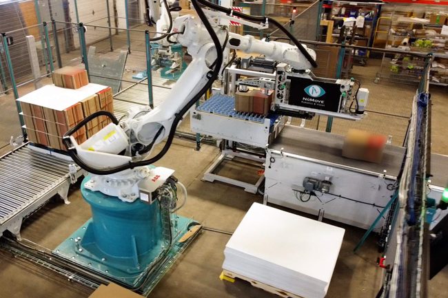 palettisation robotisée carton plat