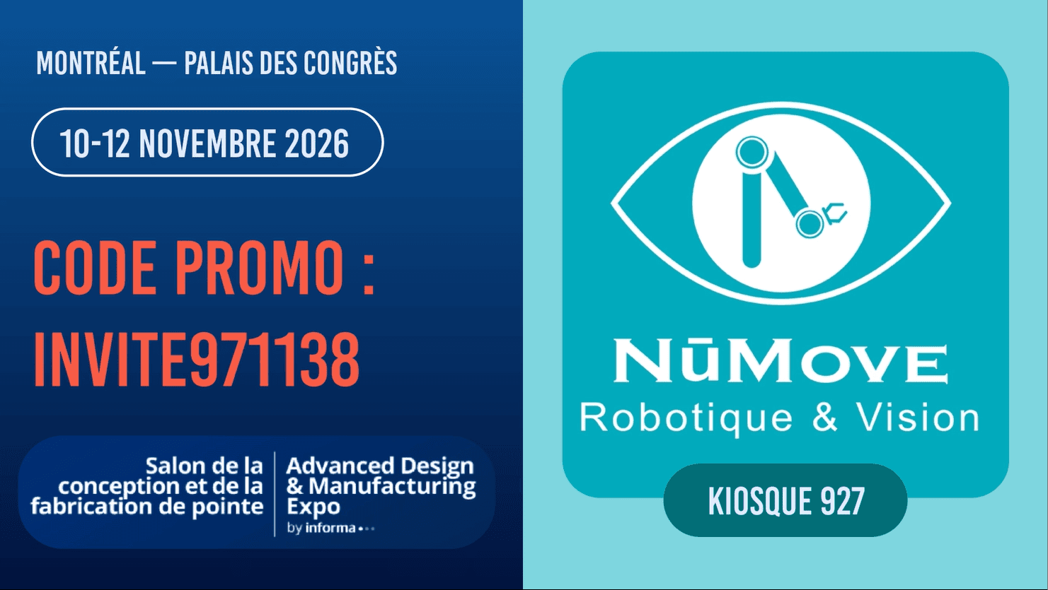 NūMove expose au Salon montréalais de la conception et fabrication de pointe 2026