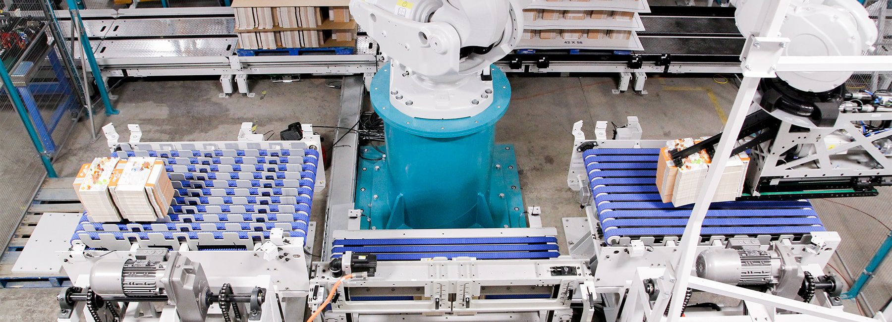 robot dépalettiseur repalettiseur carton plat
