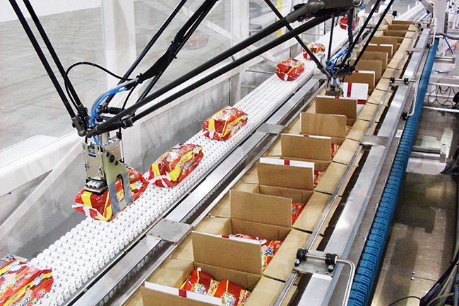 robot encaisseur pour biens de consommation