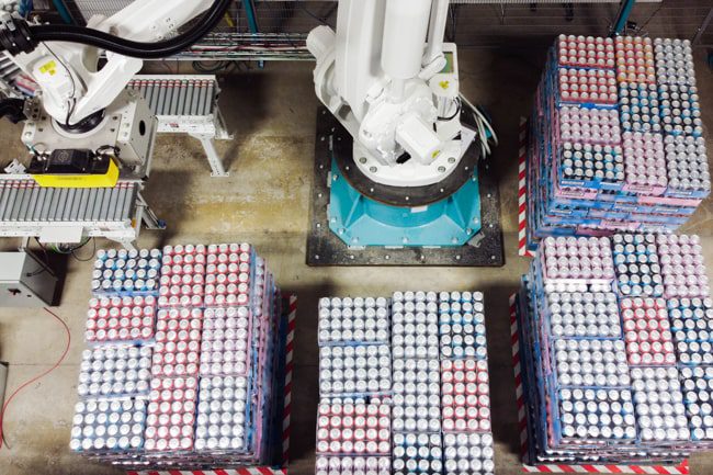 robot depalletiseur avec système de vision