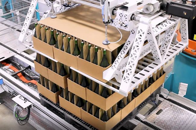 Solution d'automatisation industrielle NūMove pour la palettisation
