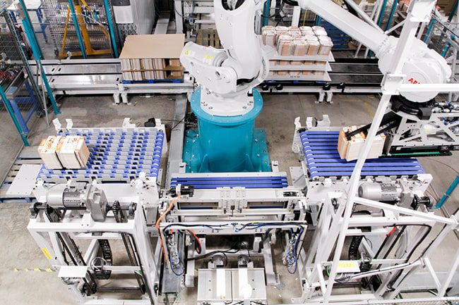 solution robotisée pour imprimerie carton
