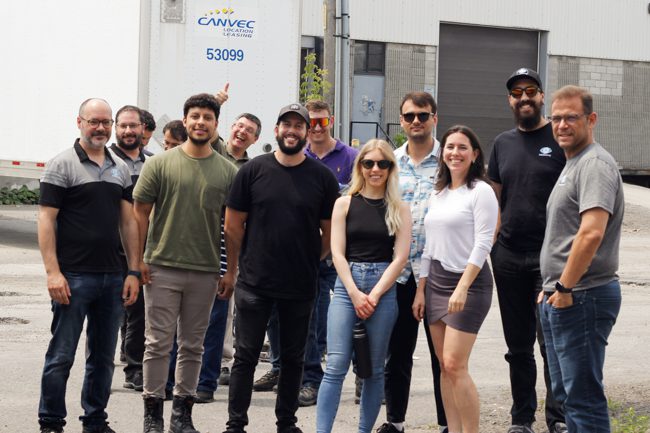 numove's team enjoying a BBQ lunch organized by the Social Committee