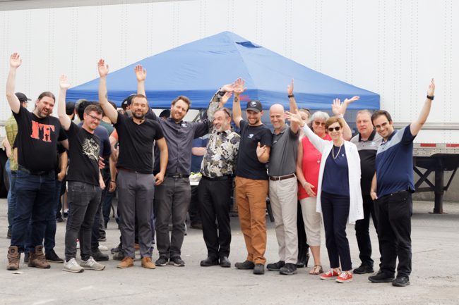 numove's team enjoying a BBQ lunch organized by the Social Committee